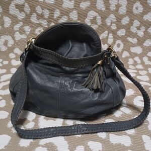 Elegant Blue Leather Women's Bag